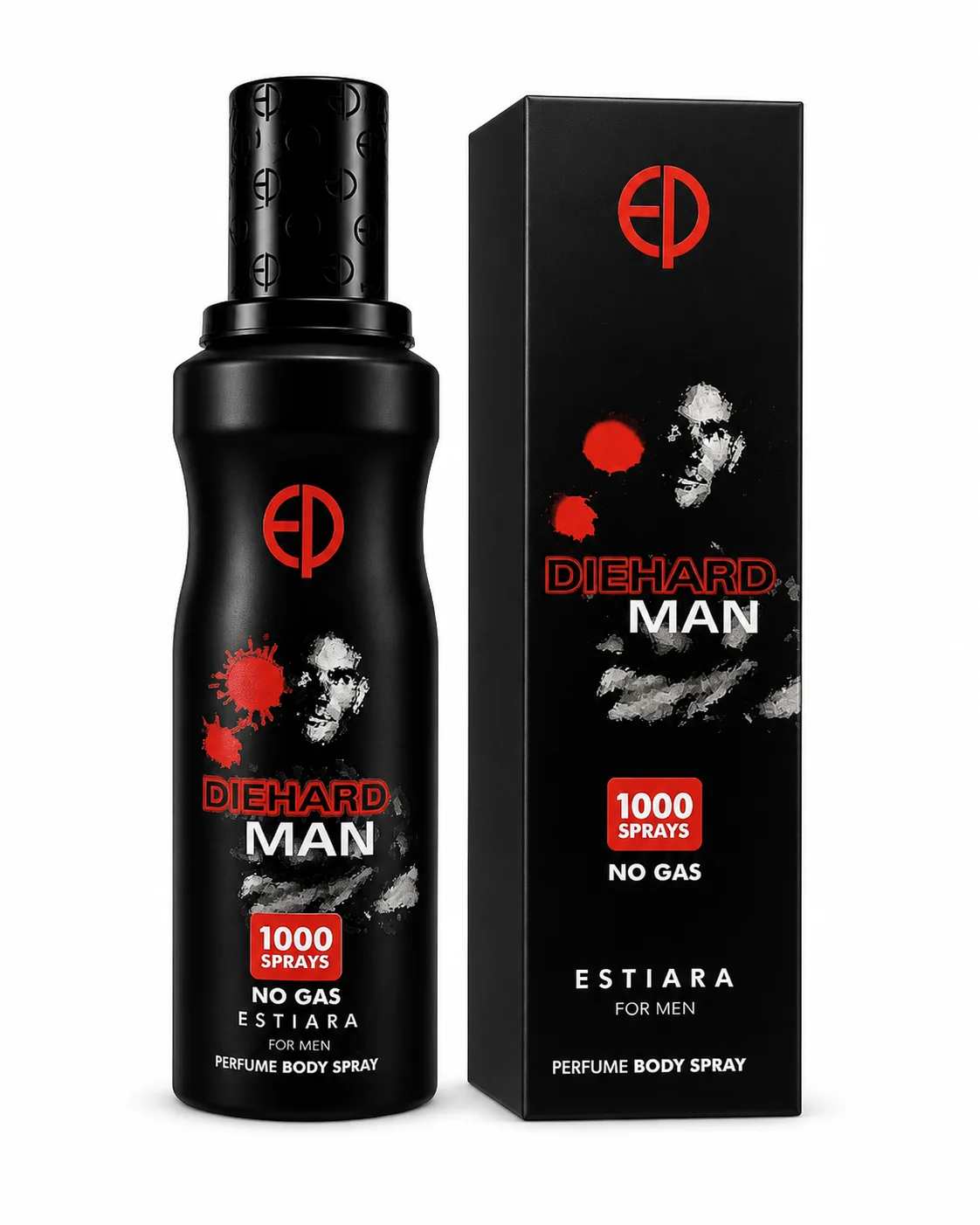 DIEHARD MAN Perfume Body Spray – Bold, No Gas, 1000 Sprays for Men
