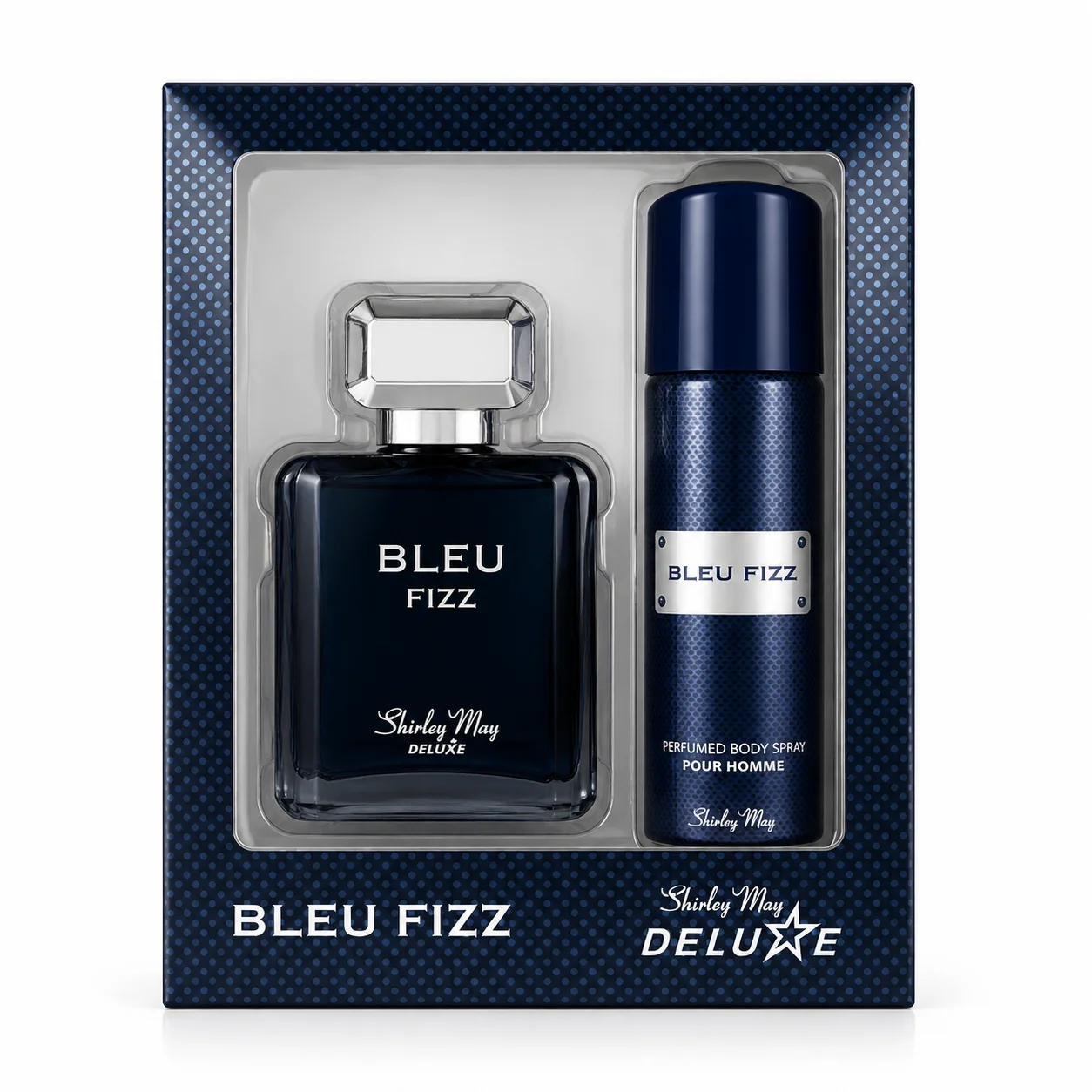 Bleu Fizz Fragrance Set – Perfume & Body Spray | For Him by Shirley May