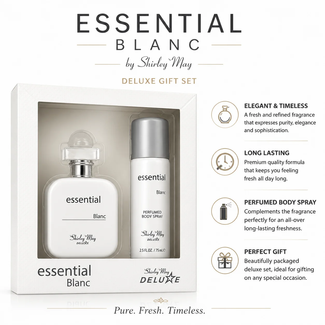 Essential Blanc Deluxe Gift Set by Shirley May