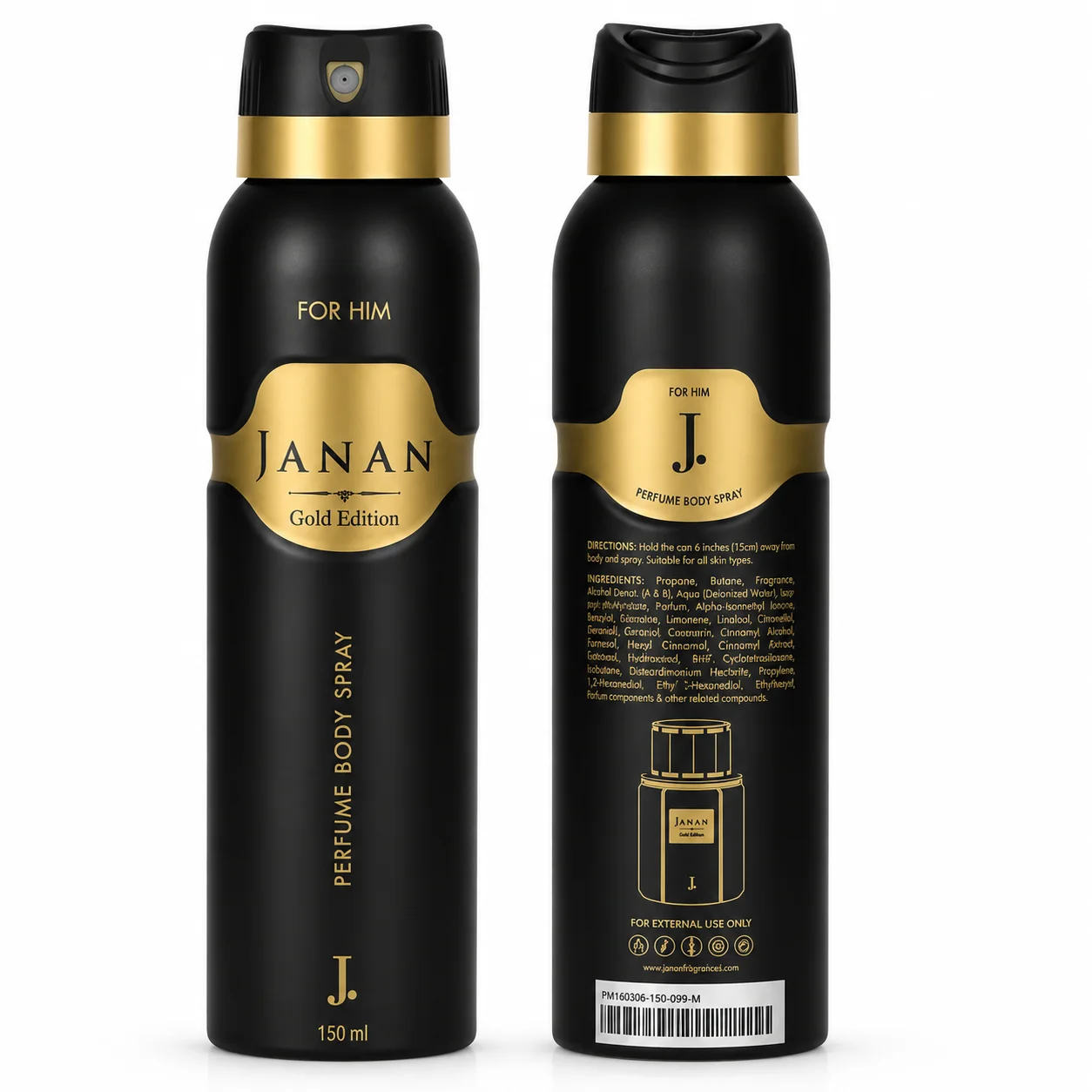 Janan Gold Edition Perfume Body Spray for Men – 150ml