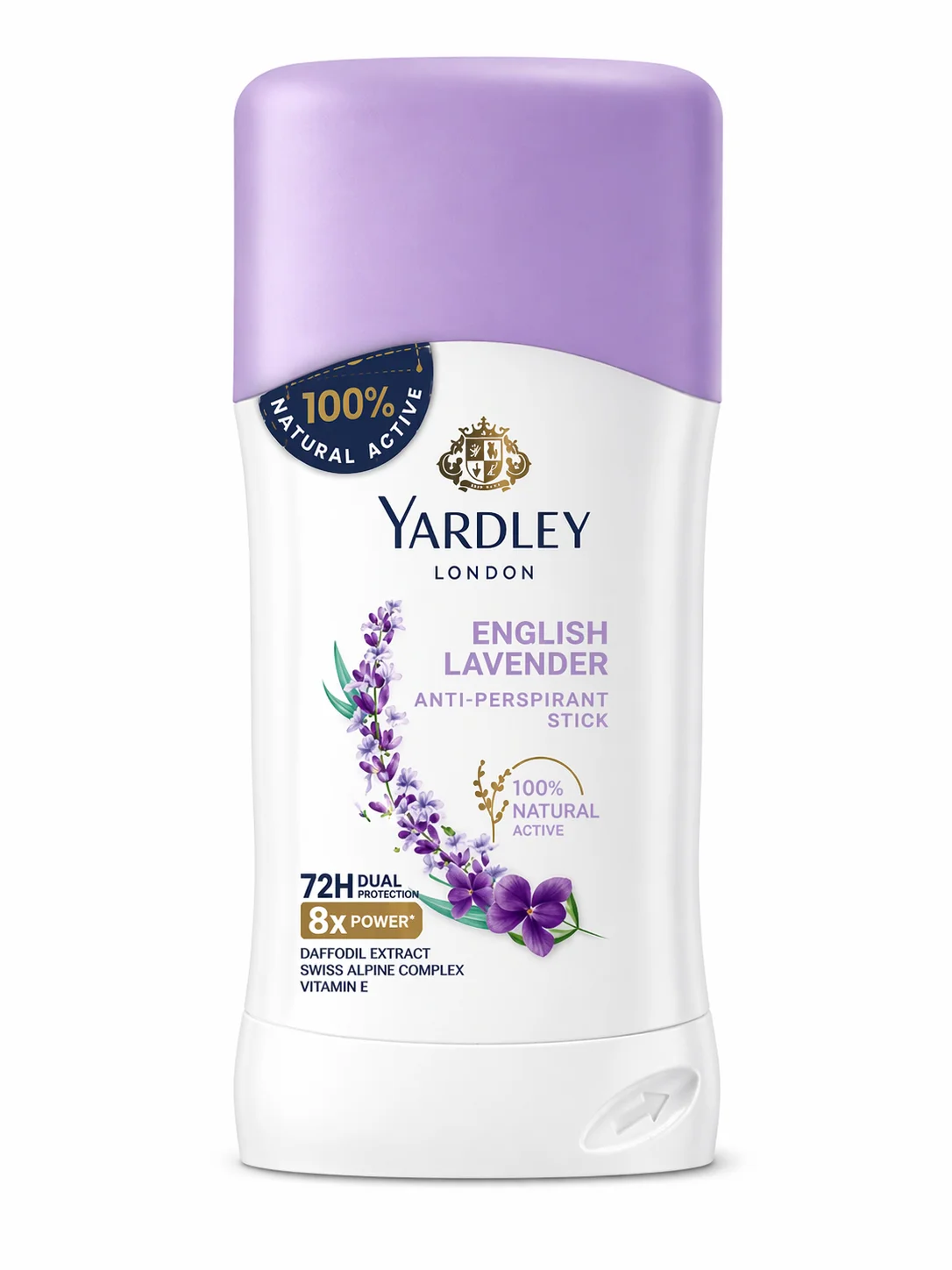 Yardley London English Lavender Anti-Perspirant Stick – 72H Protection
