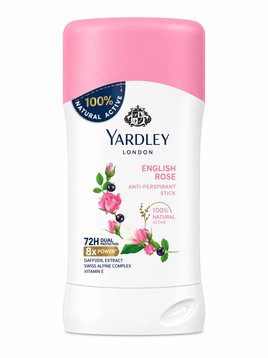 Yardley London English Rose Anti-Perspirant Stick – 72H Protection