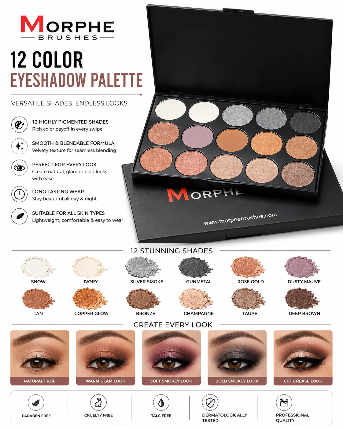 Morphe Professional Eyeshadow Palette