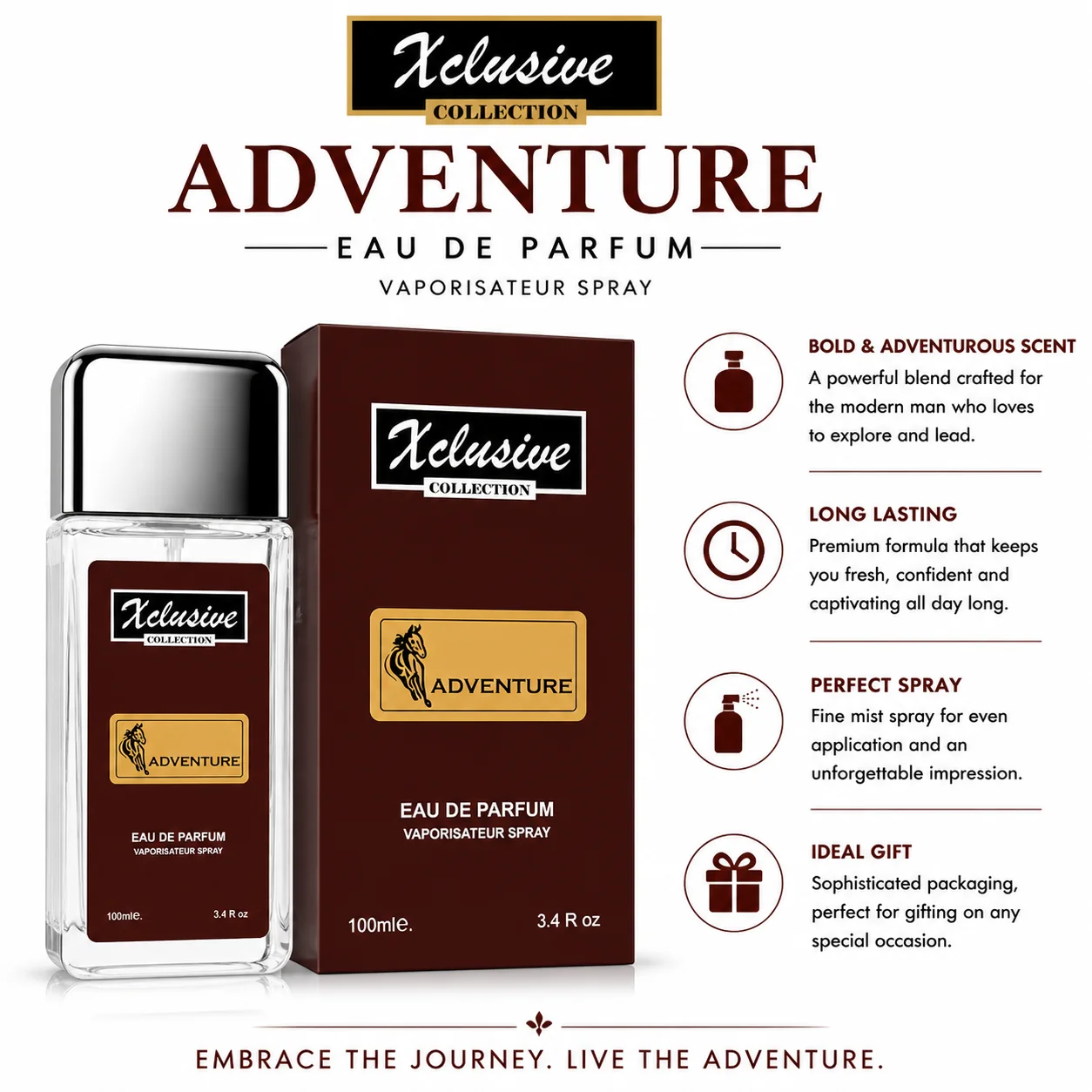 Adventure Eau de Parfum by Xclusive Collection 100ML