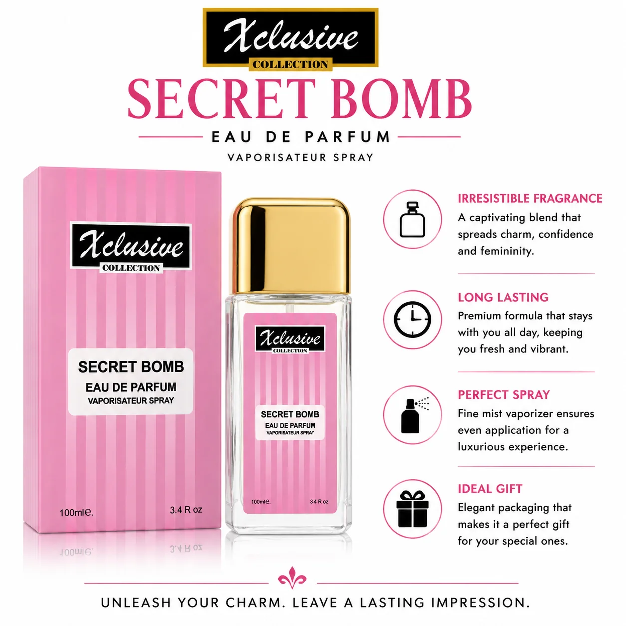 Secret Bomb Eau de Parfum by Xclusive Collection 100ML