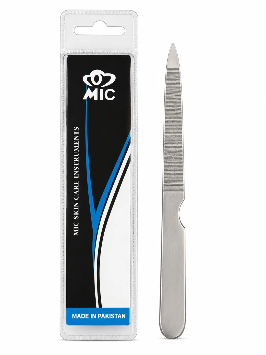 MIC Professional Stainless Steel Nail File – Manicure & Pedicure Skin Care Instrument