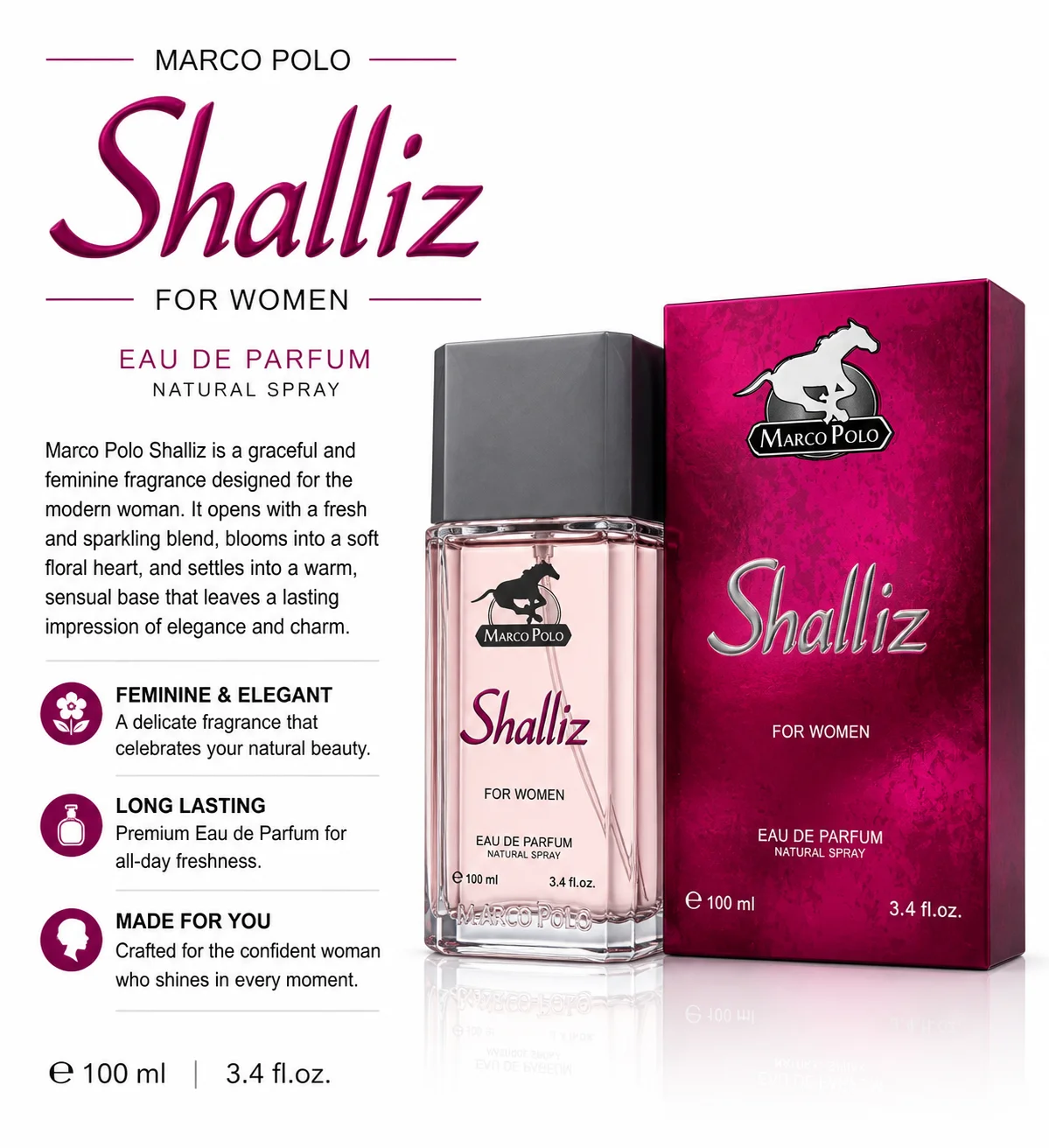 Marco Polo Shalliz Eau de Parfum for Women 100ML