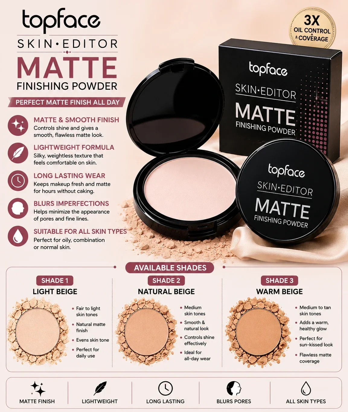 Topface Skin Editor Matte Finishing Powder