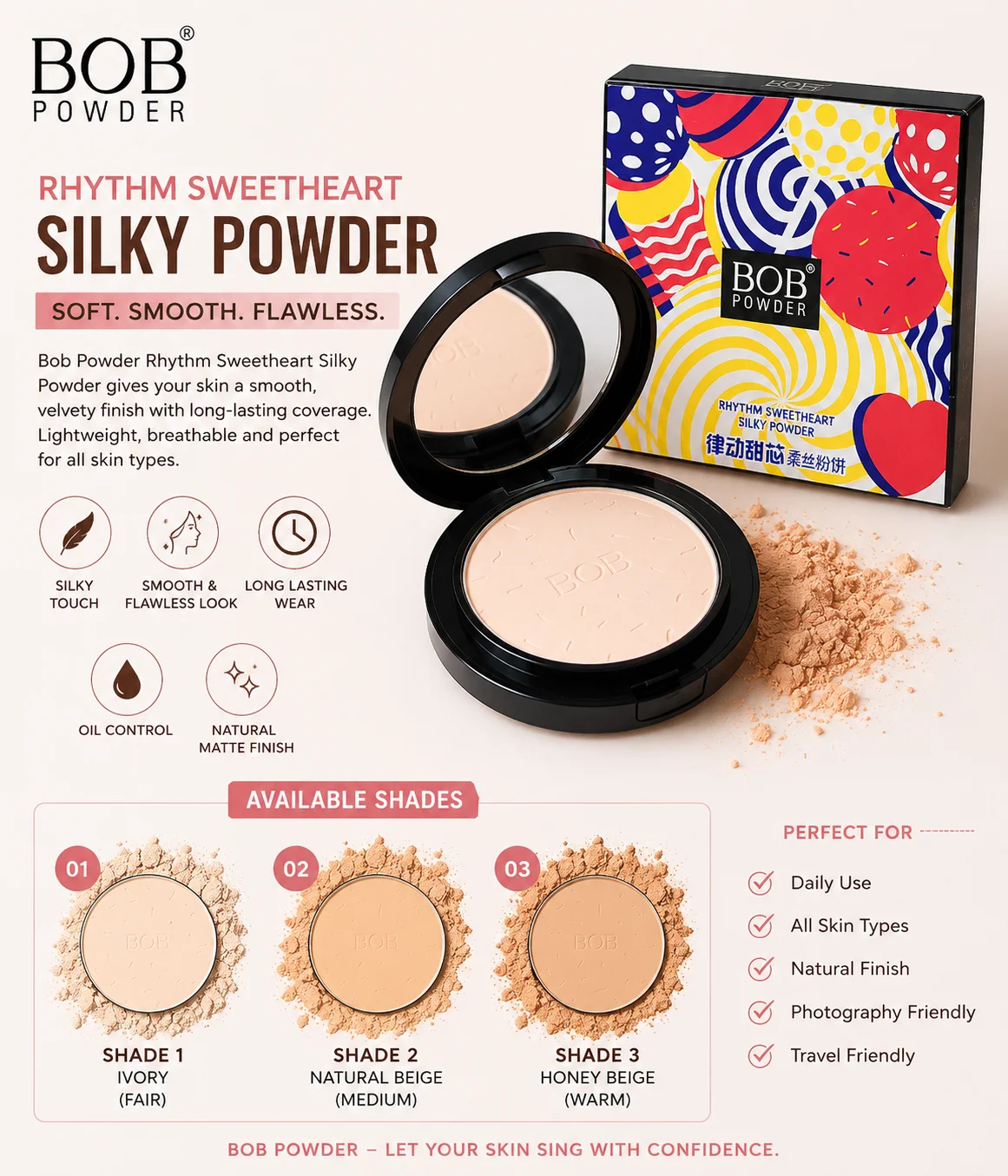 BOB Rhythm Sweetheart Silky Powder