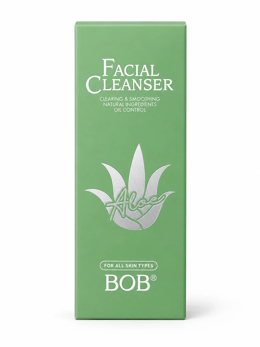 BOB Aloe Facial Cleanser – Oil Control & Soothing Face Wash for All Skin Types 110g