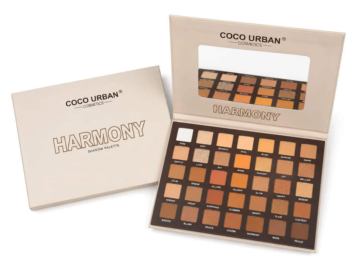 COCO URBAN Harmony Eyeshadow Palette – Professional Nude Makeup Palette