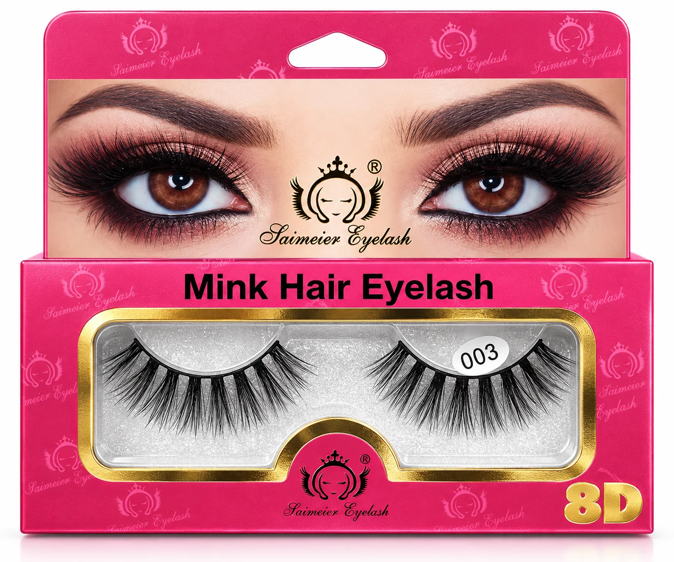 Saimeier 8D Mink Hair False Eyelashes 003 – 1 Pair