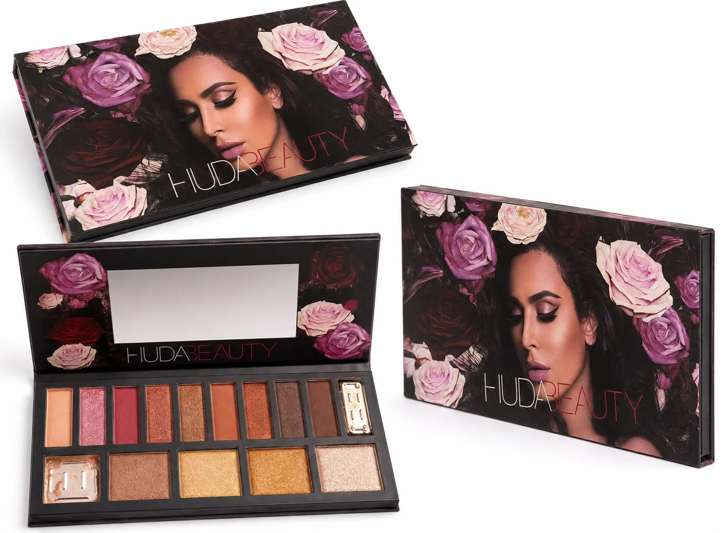 Huda Beauty Multi-Color Eyeshadow Palette with Mirror