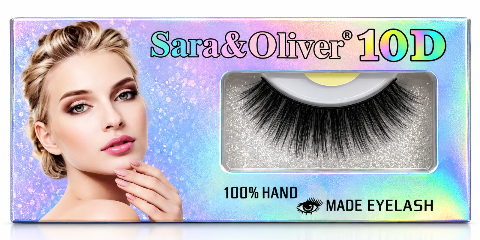 Sara & Oliver 10D Handmade False Eyelashes – 1 Pair