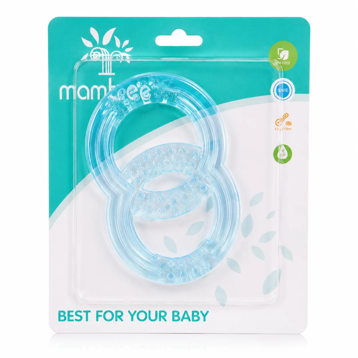 Baby Triangle Water-Filled Teething Ring | BPA-Free Soft Cooling Teether for Infants