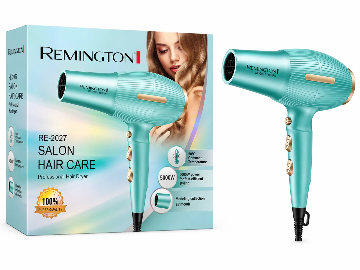 Remington RE-2027 Salon Hair Care Professional Hair Dryer