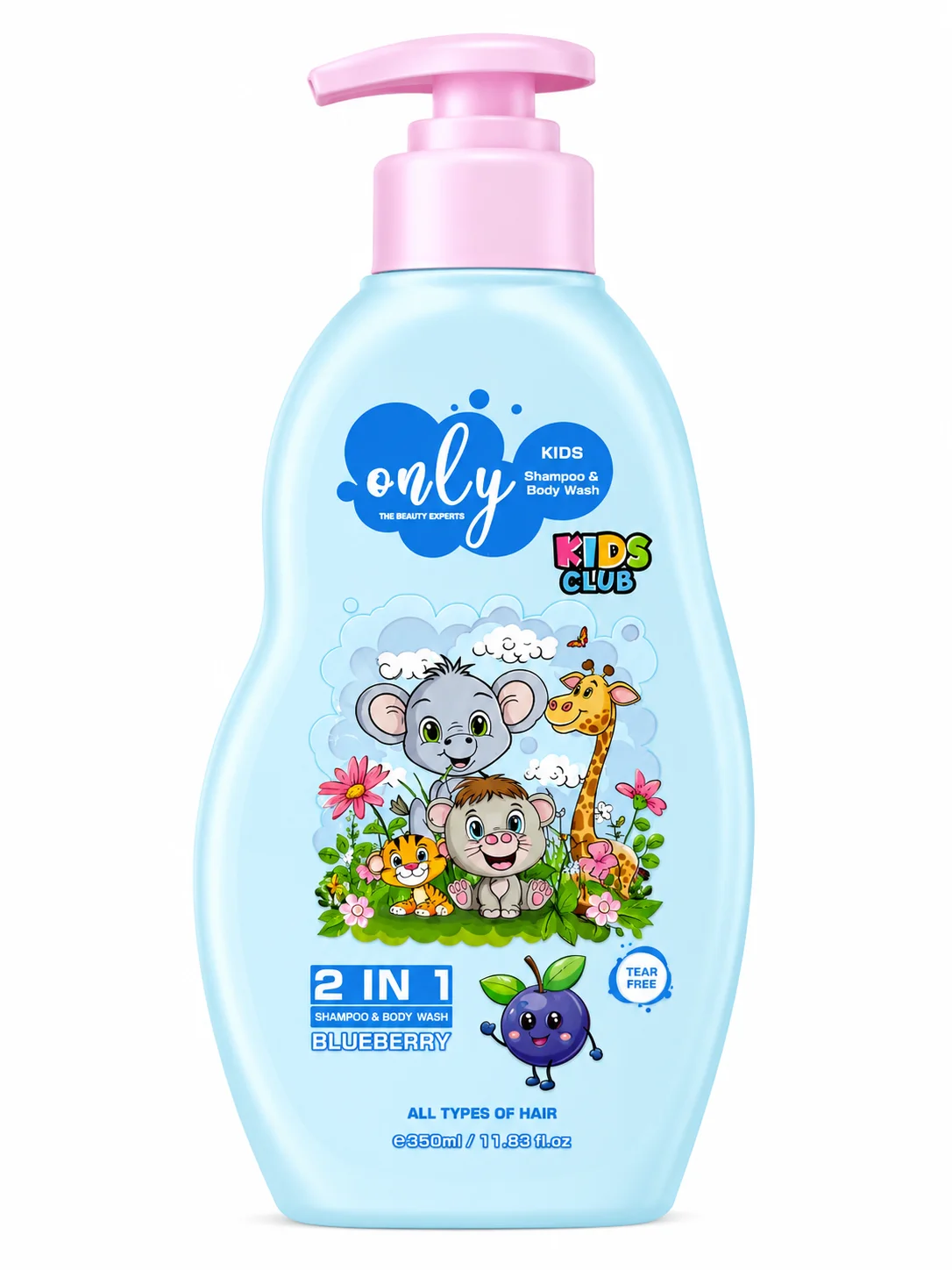 Only Kids Club 2-in-1 Shampoo & Body Wash – Blueberry