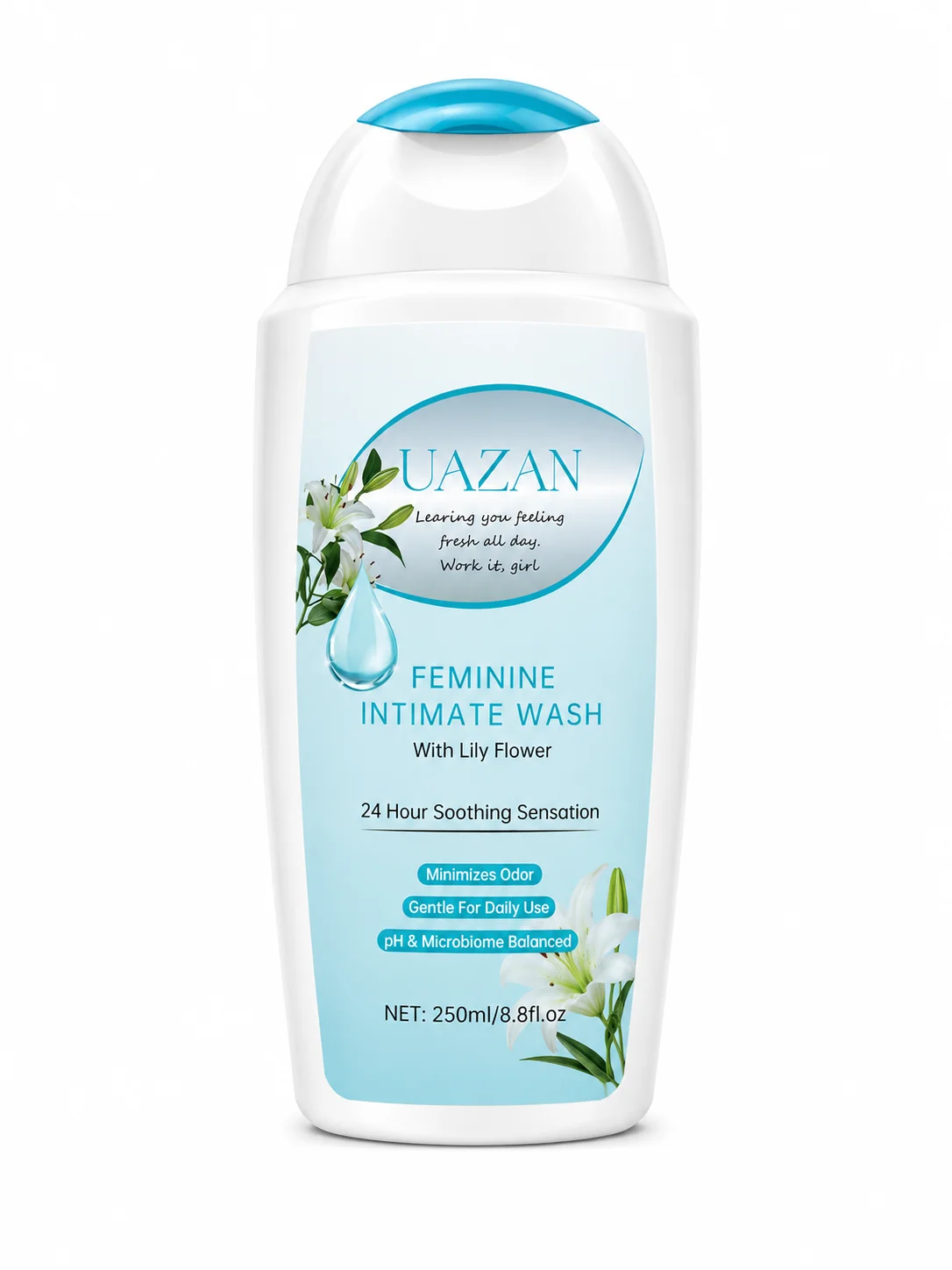 UAZAN Feminine Intimate Wash with Lily Flower – 250ml