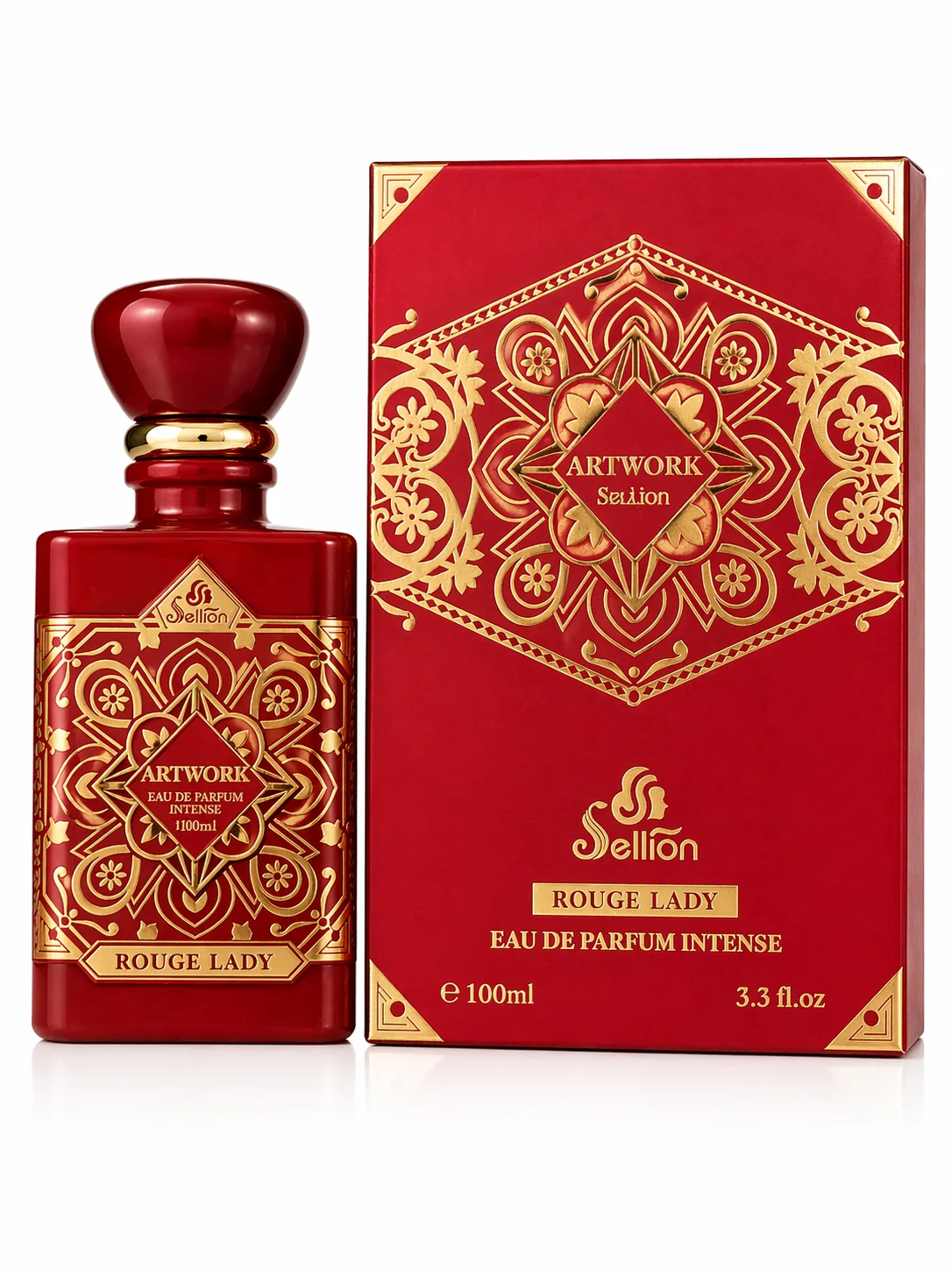 Sellion Artwork Rouge Lady Eau De Parfum Intense 100ml – Premium Floral Long Lasting Fragrance