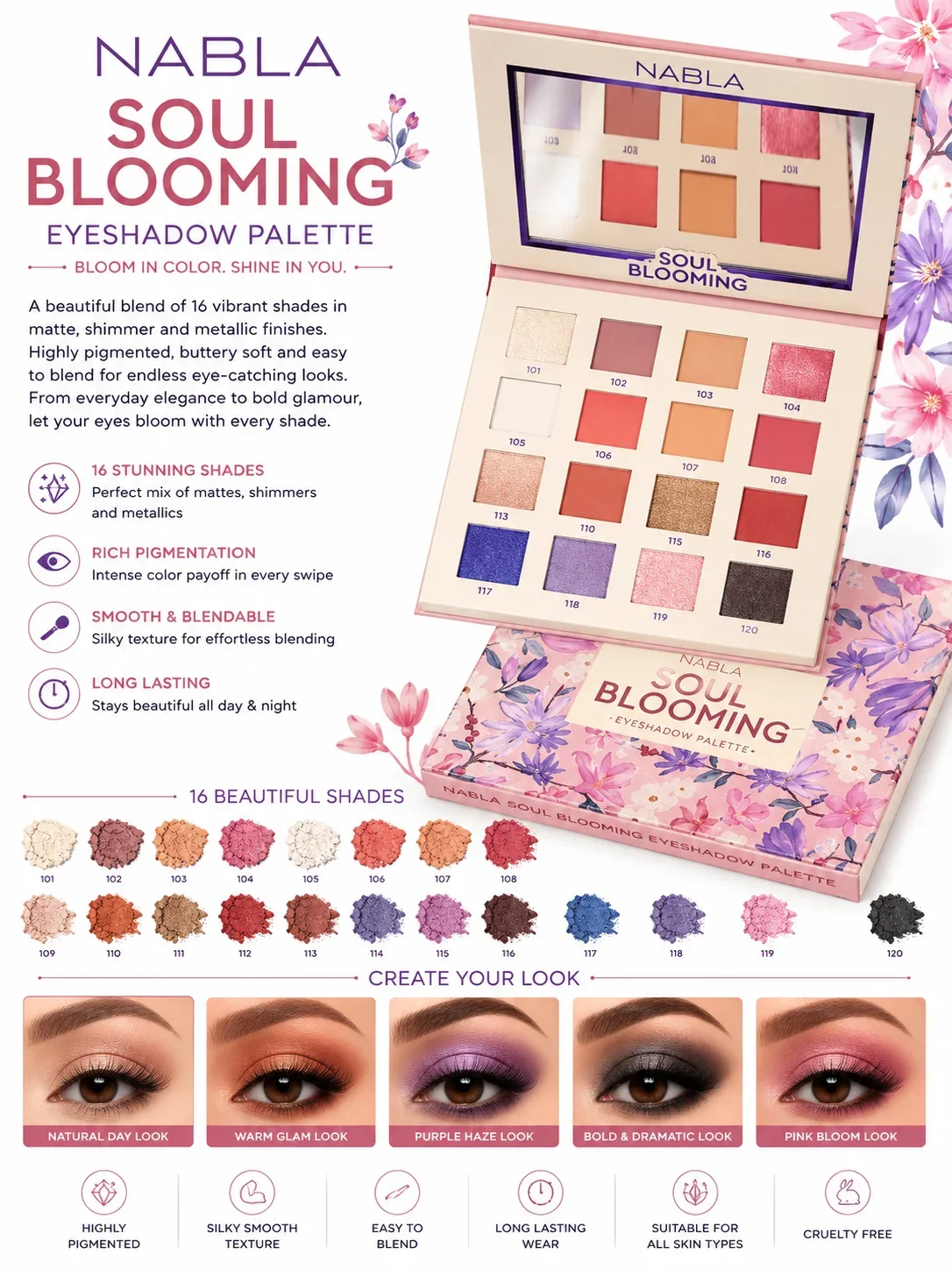 NABLA Soul Blooming Eyeshadow Palette