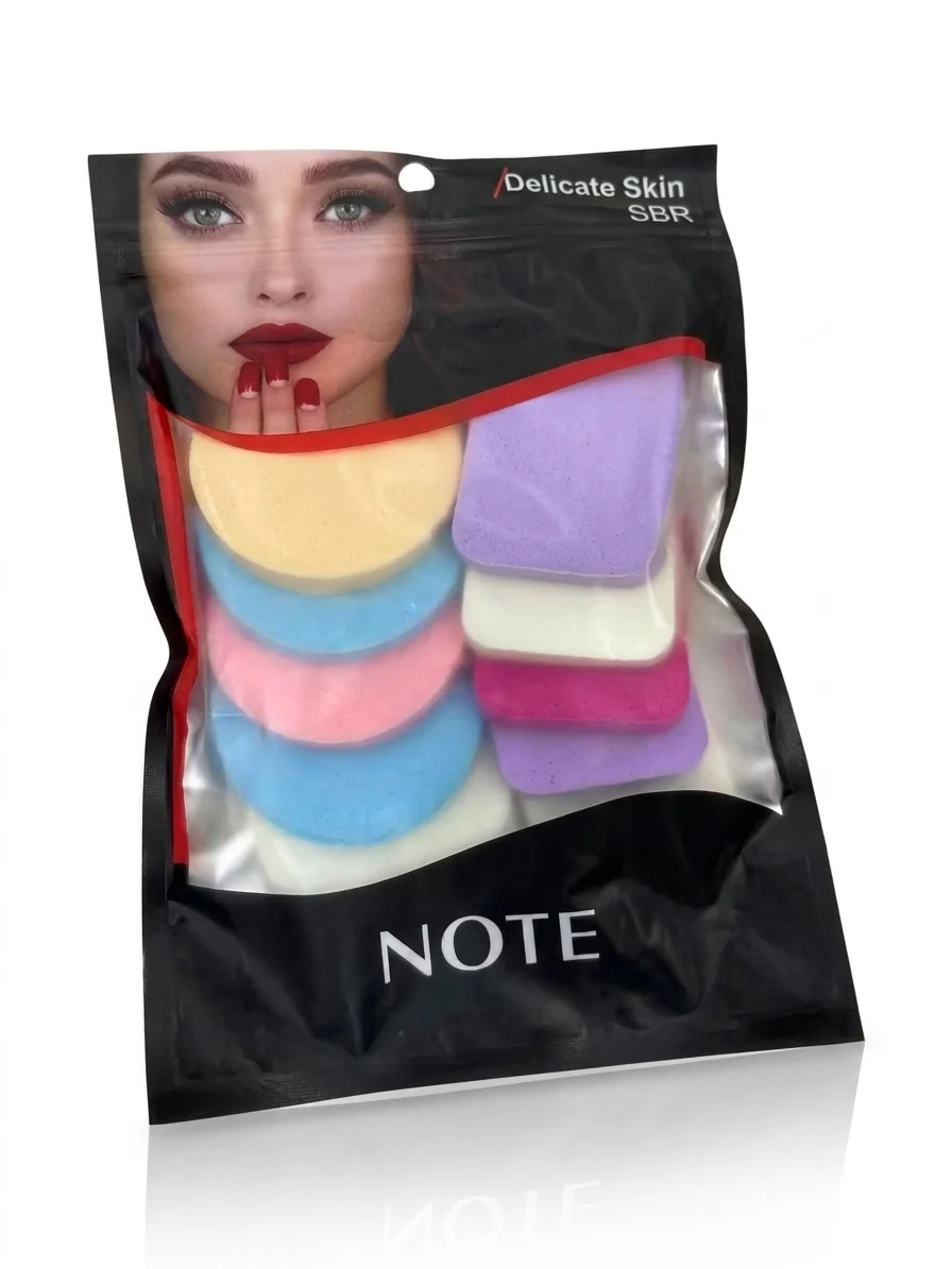 NOTE Delicate Skin Multi-Shape Makeup Sponge Value Pack
