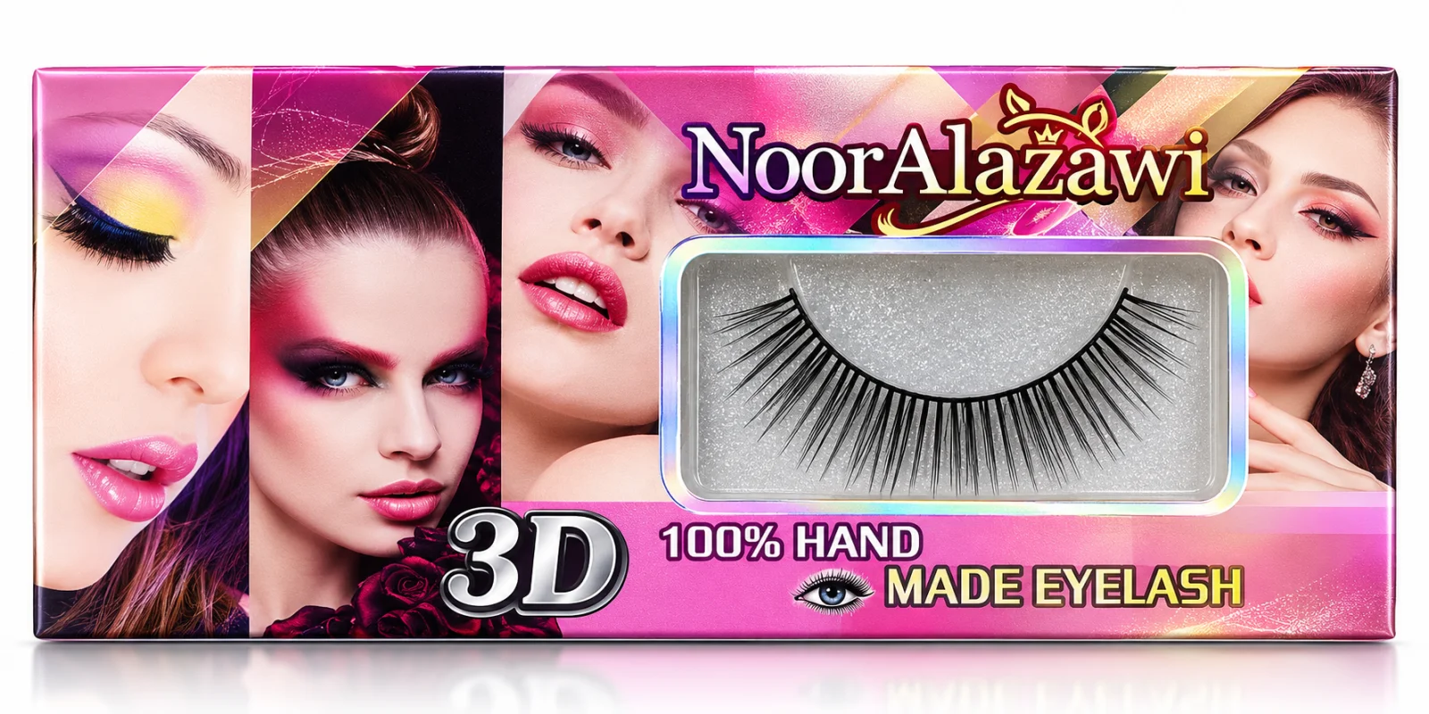 Noor Alazawi 3D Handmade False Eyelashes – 1 Pair