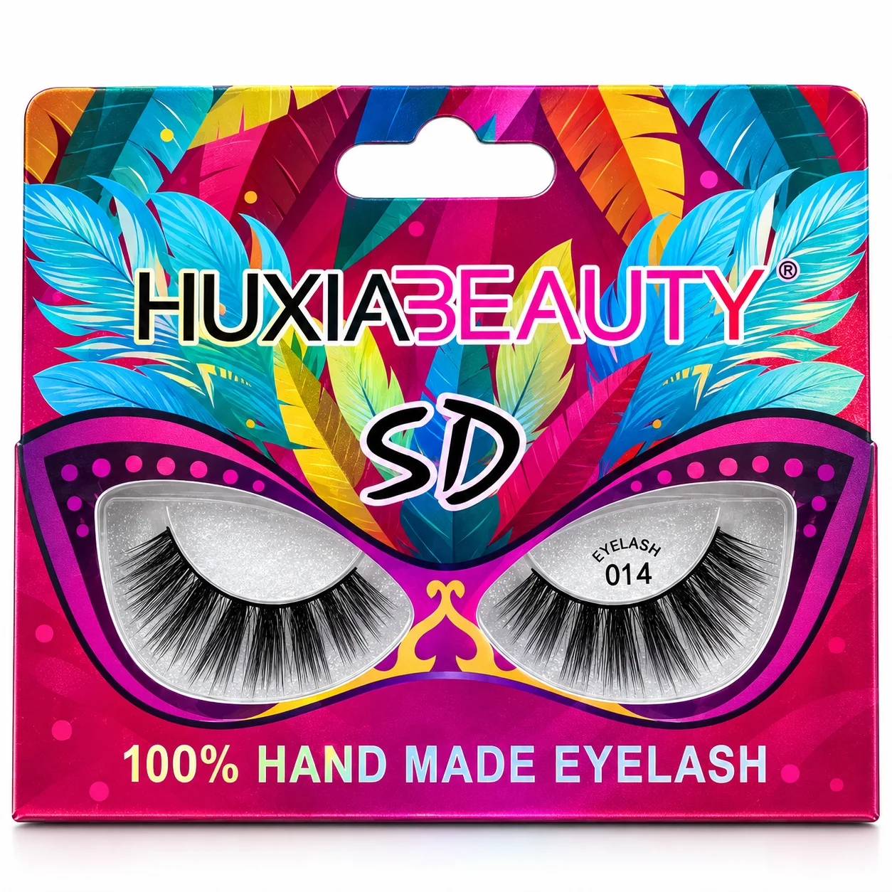 HUXIABEAUTY 5D Handmade False Eyelashes 014 – 1 Pair