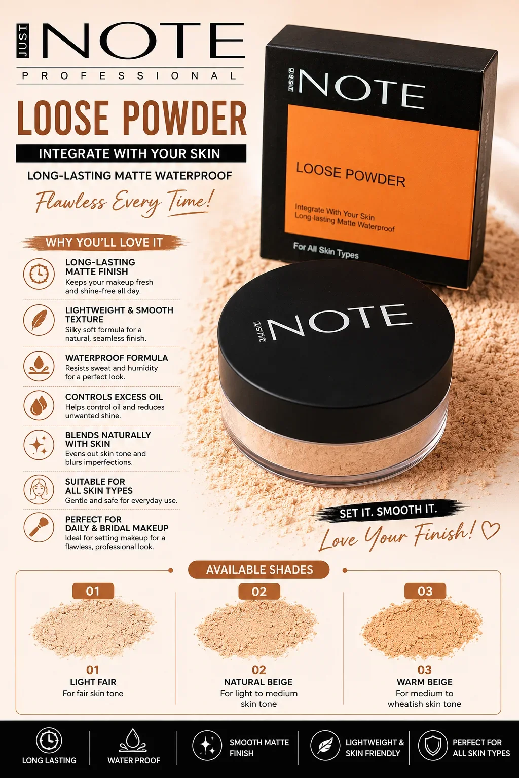 NOTE Loose Powder – Smooth Matte Finish