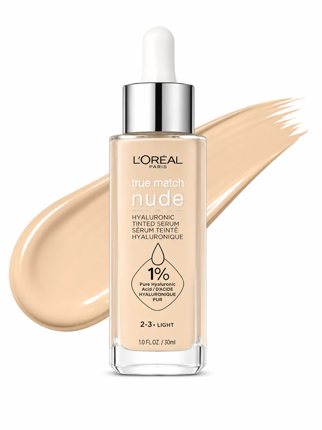 L’Oréal Paris True Match Nude Hyaluronic Tinted Serum – 2-3 Light, 30ml