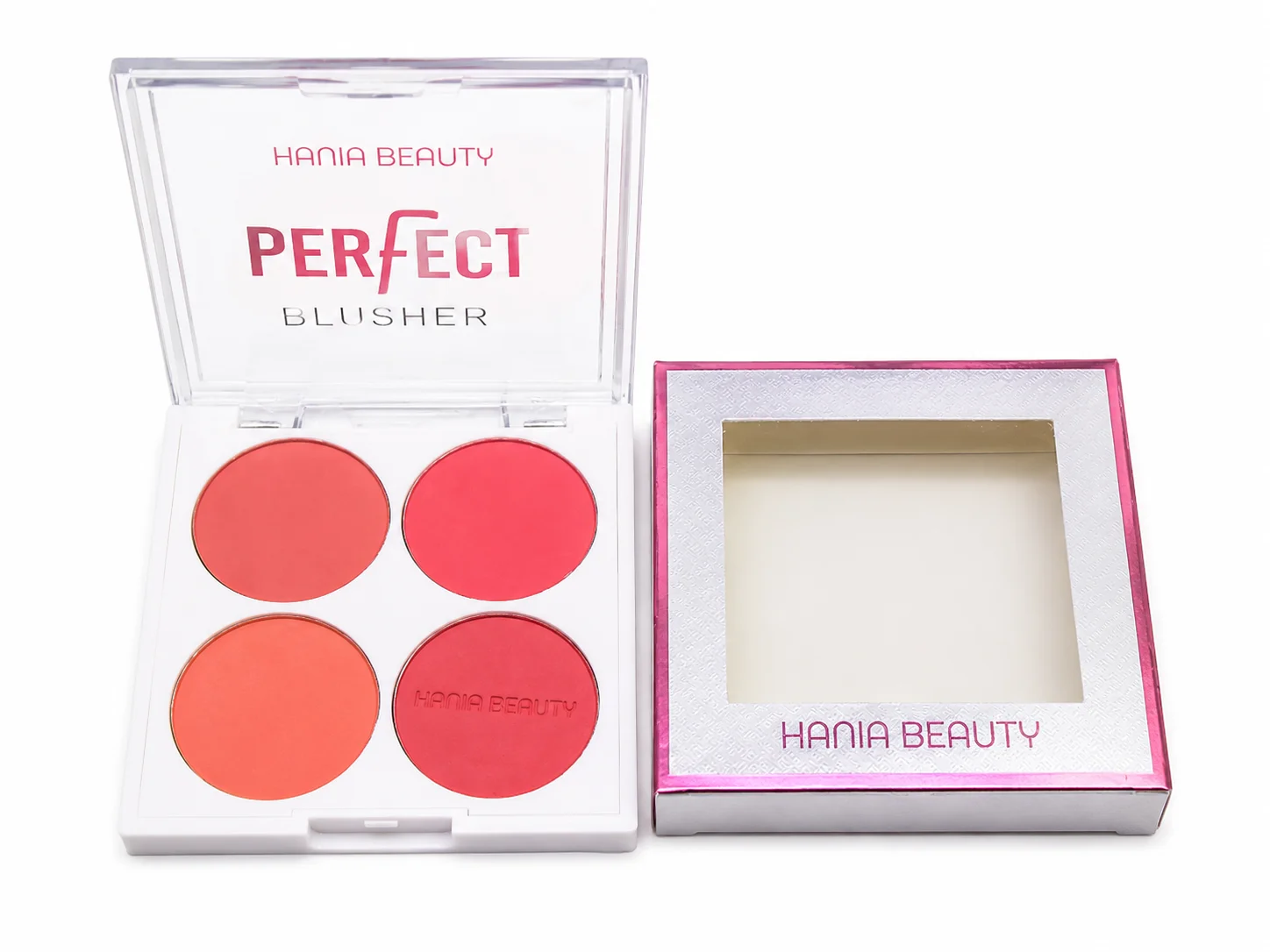 Hania Beauty 4 Color Blush Palette – Professional Face Blusher Makeup Kit