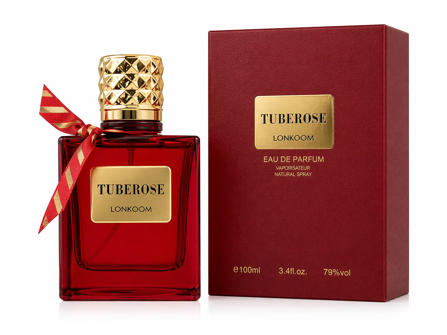 Tuberose Eau de Parfum by Lonkoom – Rich Floral Luxury Fragrance (100ml)