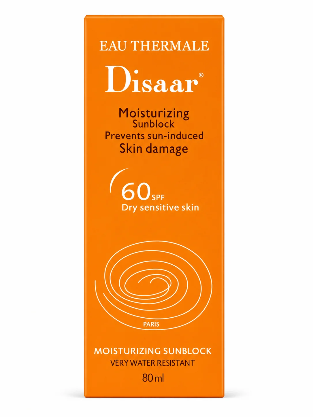 Disaar Eau Thermale Moisturizing Sunblock SPF 60 (80ml)