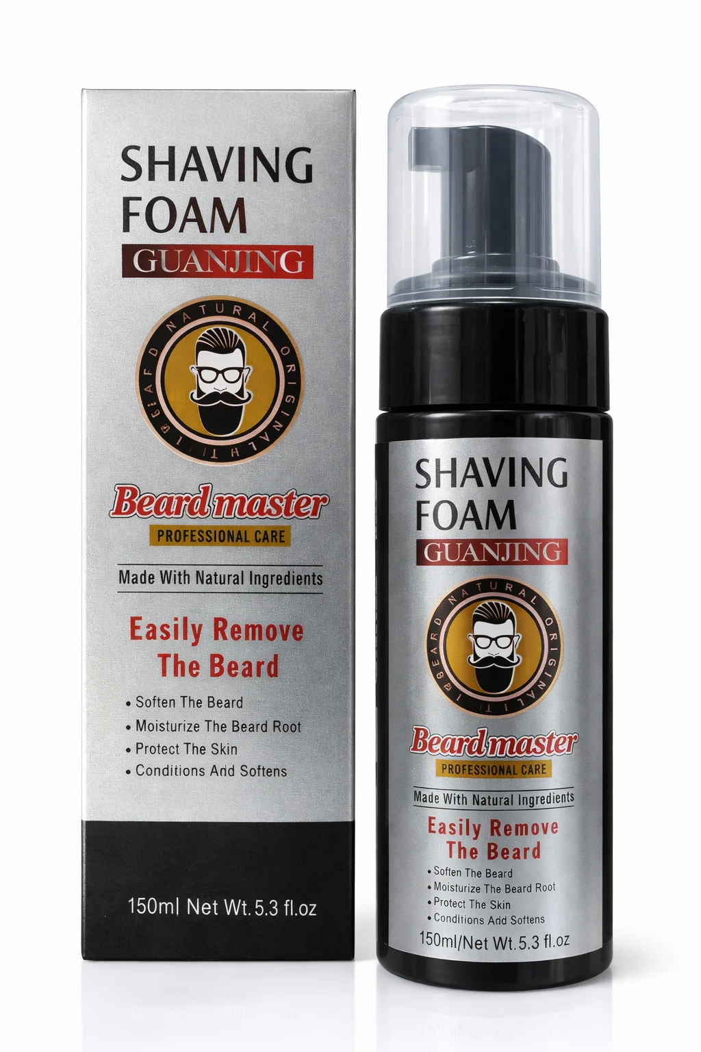 Guanjing Shaving Foam – Beard Master Professional Shaving Foam with Natural Ingredients (150ml)