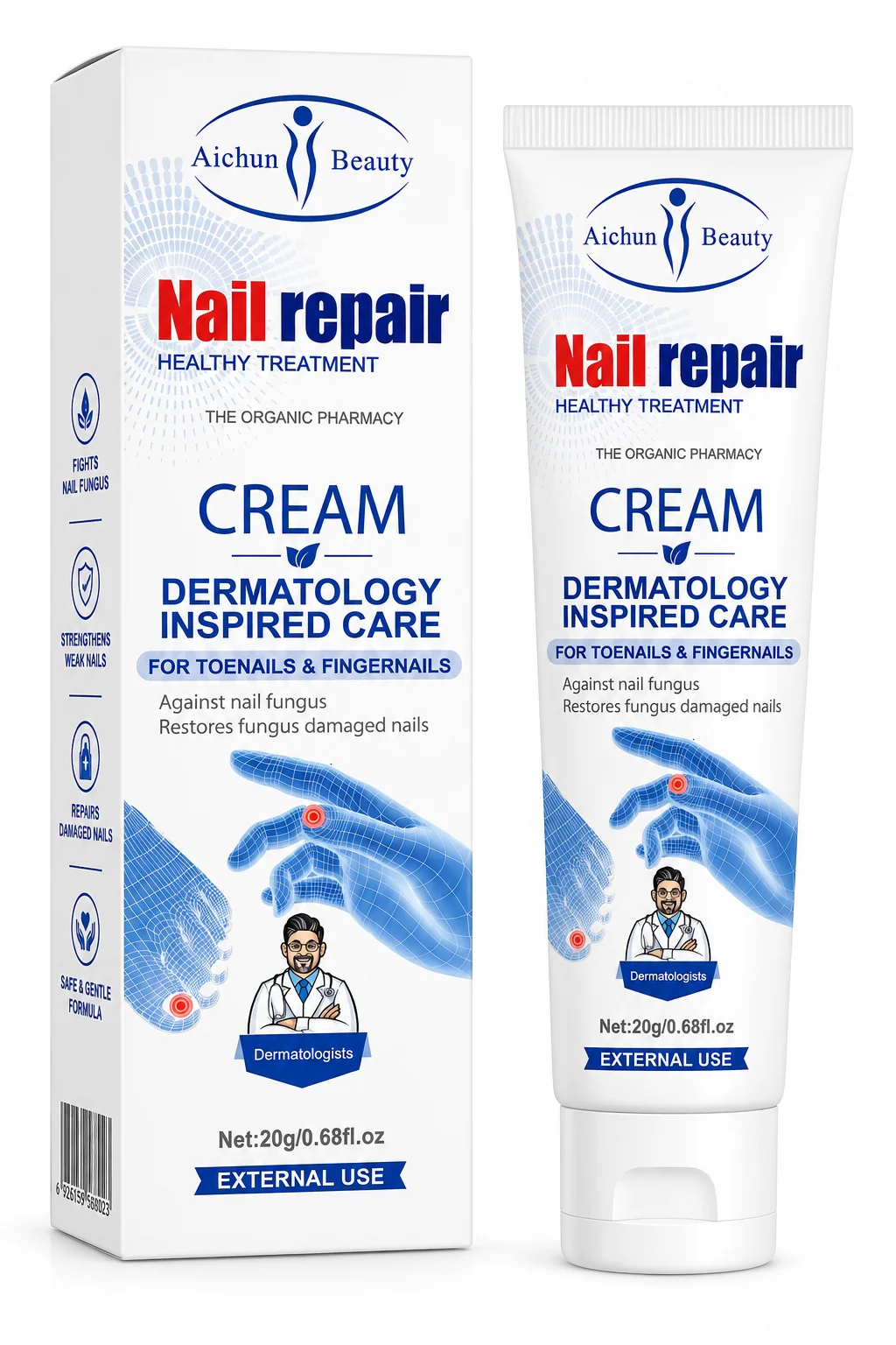 Aichun Beauty Nail Repair Healthy Treatment Cream – 20G