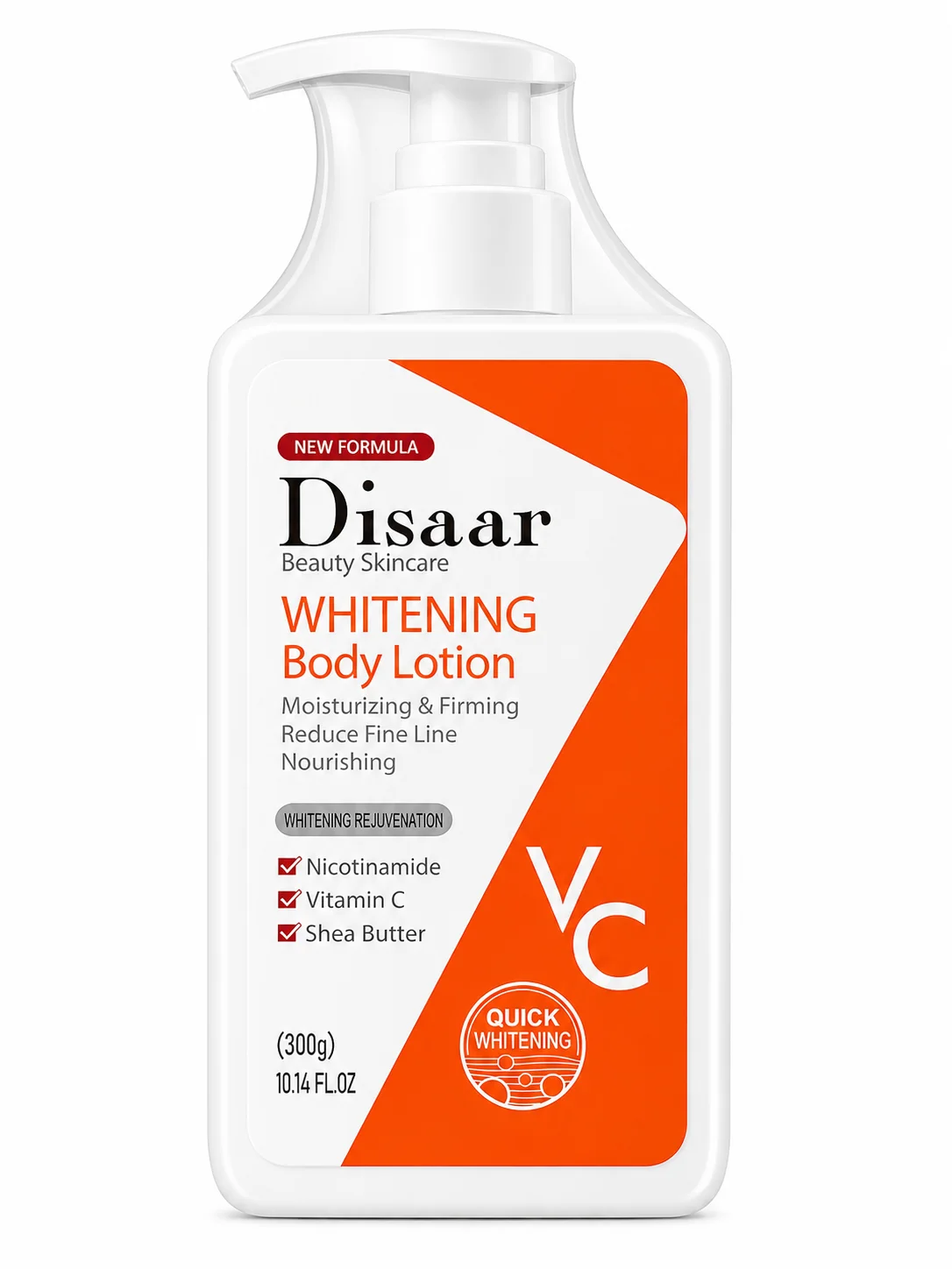 Disaar Whitening Body Lotion VC – Moisturizing & Firming Skin Care (300g)