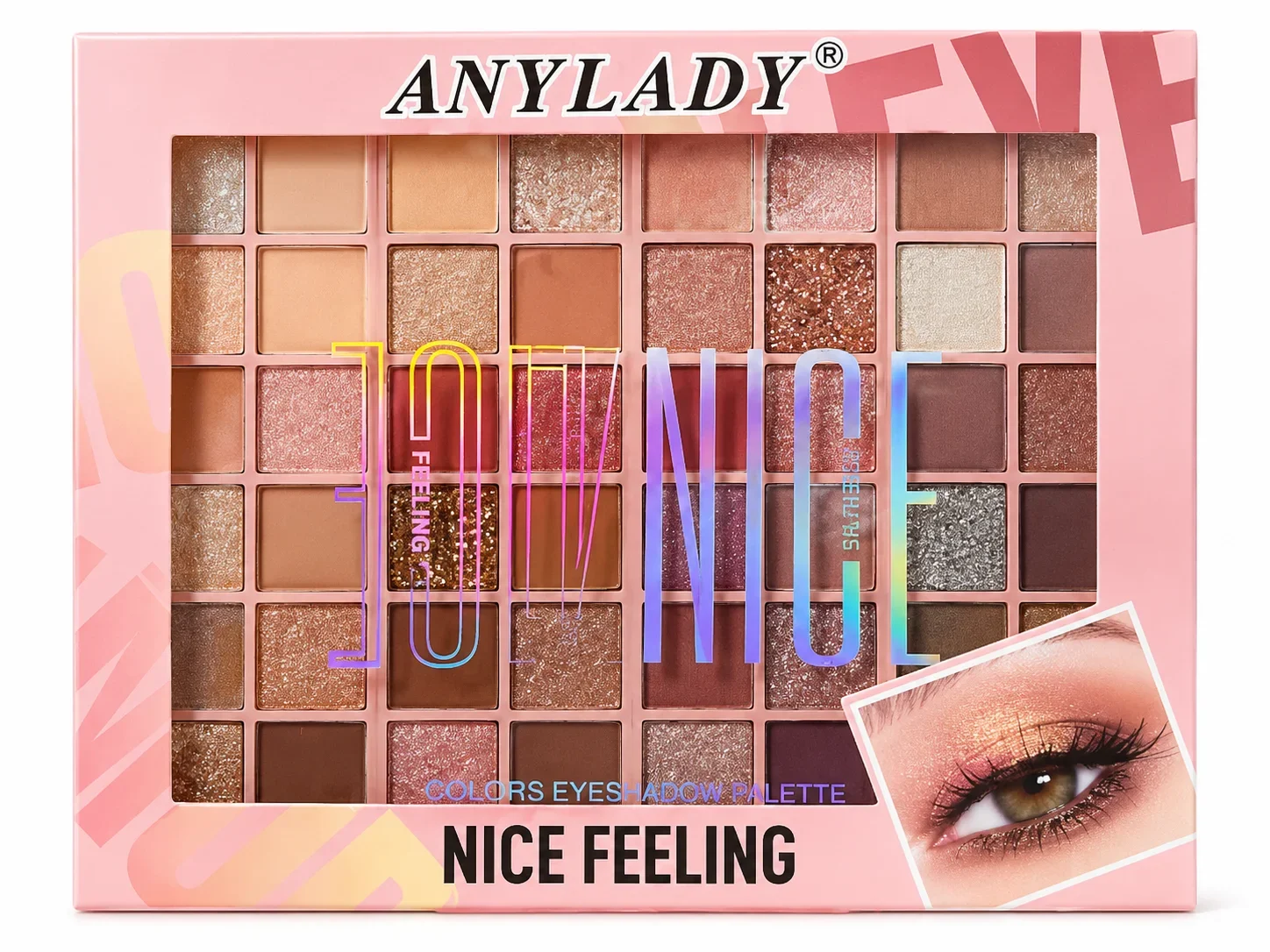 ANYLADY Nice Feeling Eyeshadow Palette – 100 Colors Makeup Kit