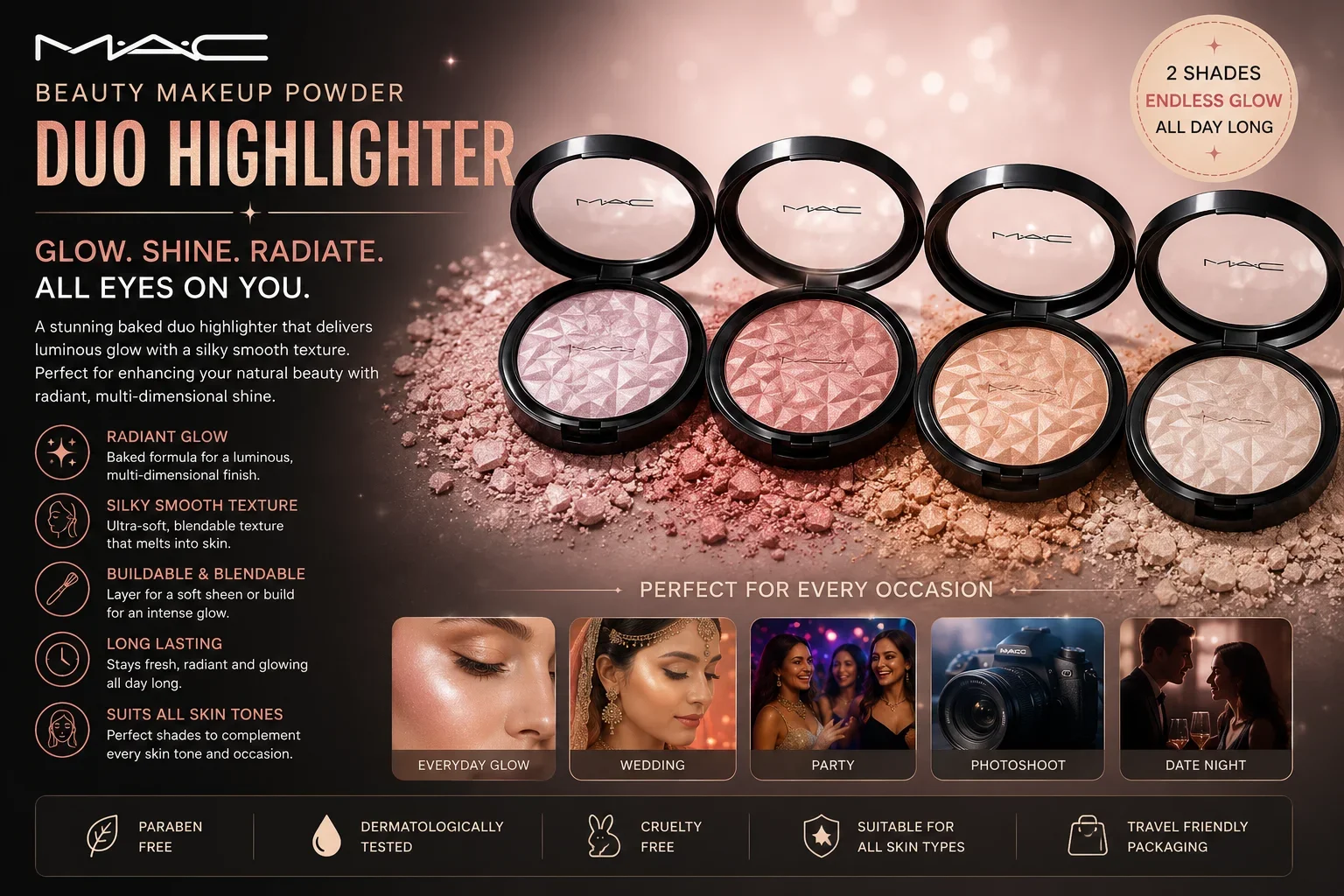 MAC Fit Beauty Makeup Powder Highlighter