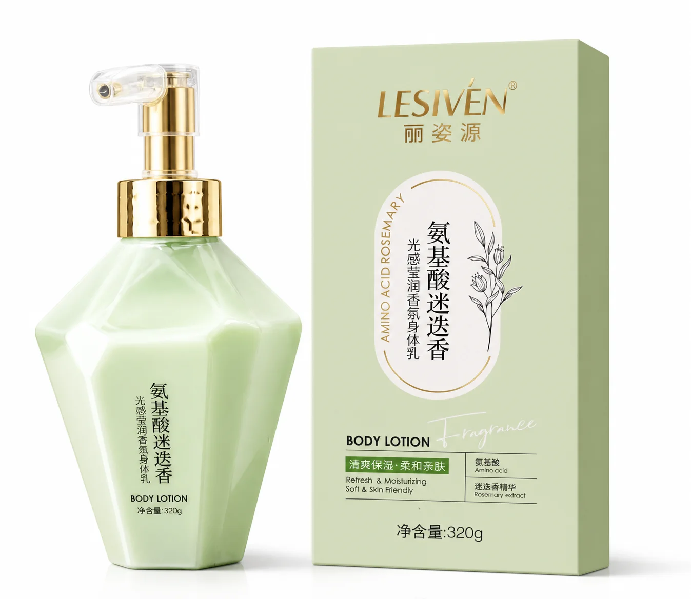 LESIVÉN Amino Acid Rosemary Body Lotion 320G