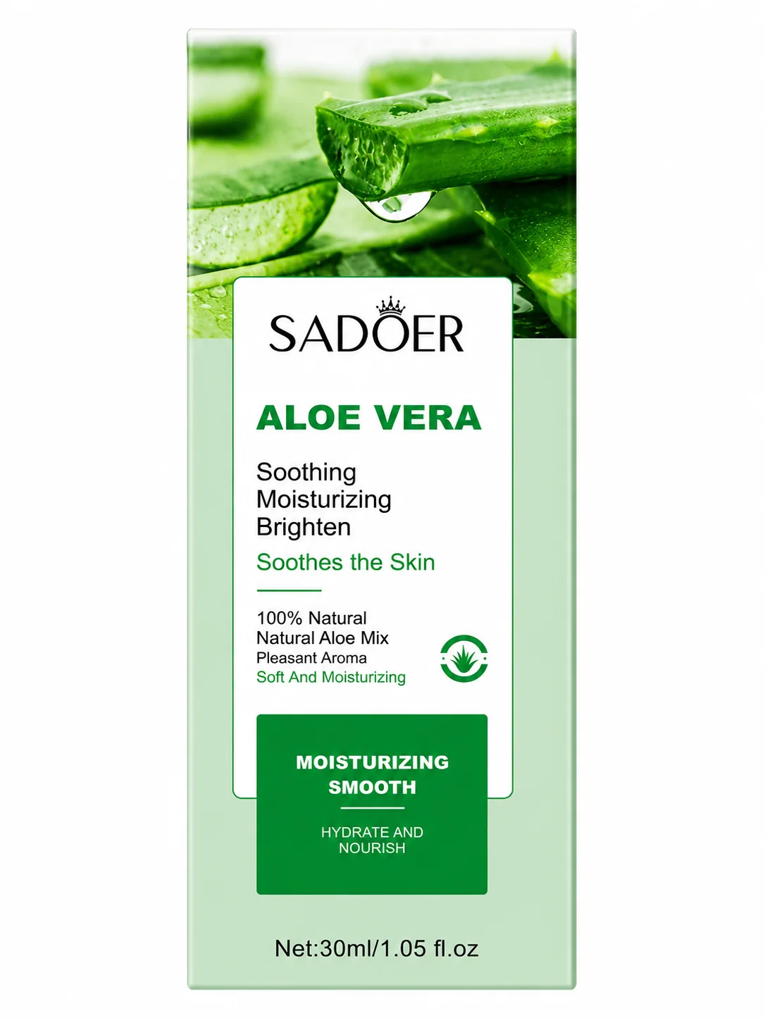 SADOER Aloe Vera Moisturizing Serum – Soothing & Hydrating Essence 30ml