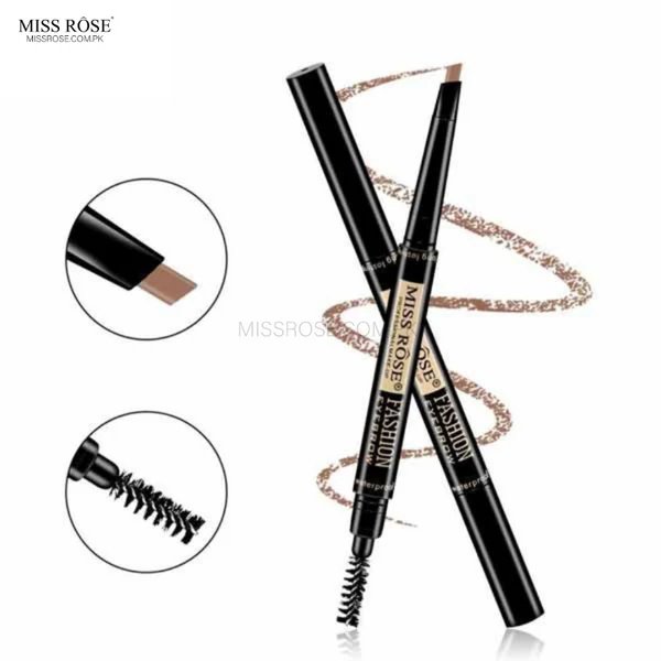 MISS ROSE Fashion 2-in-1 Rotating Eyebrow Pencil & Brush 02