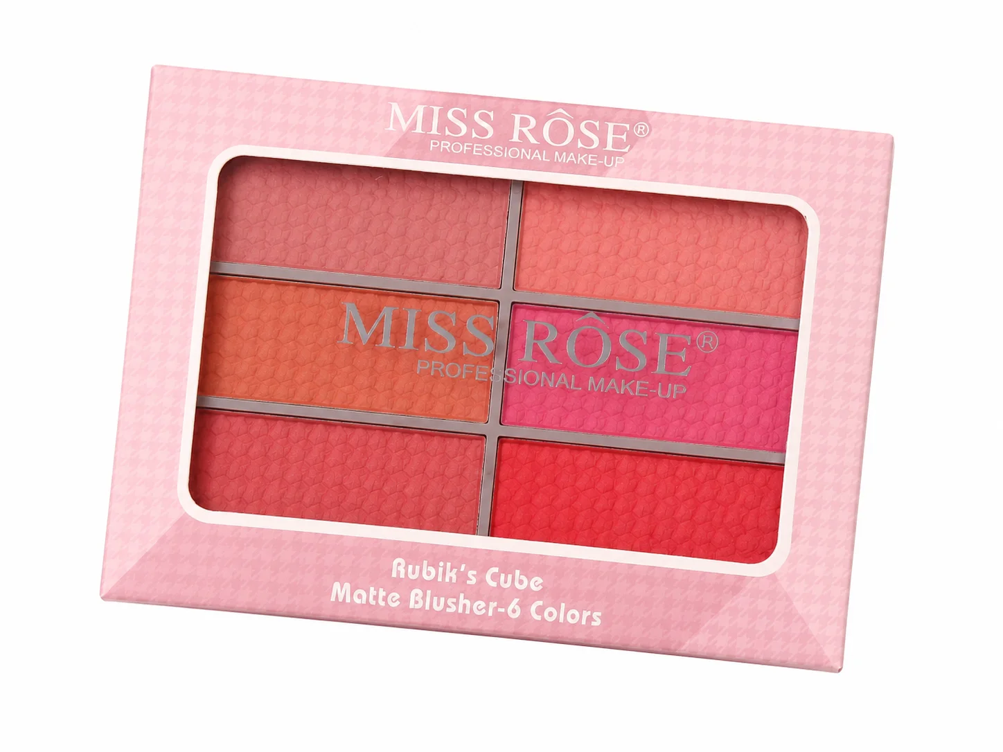 Miss Rose Matte Blusher Palette – 6 Color Professional Makeup Kit