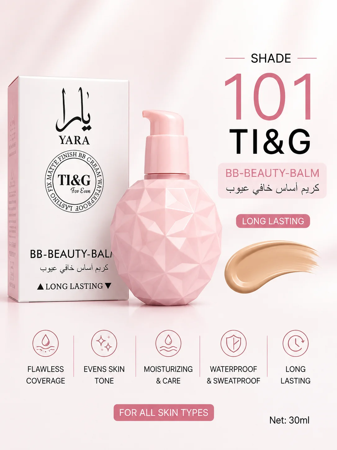 YARA TI&G BB Beauty Balm – Shade 101