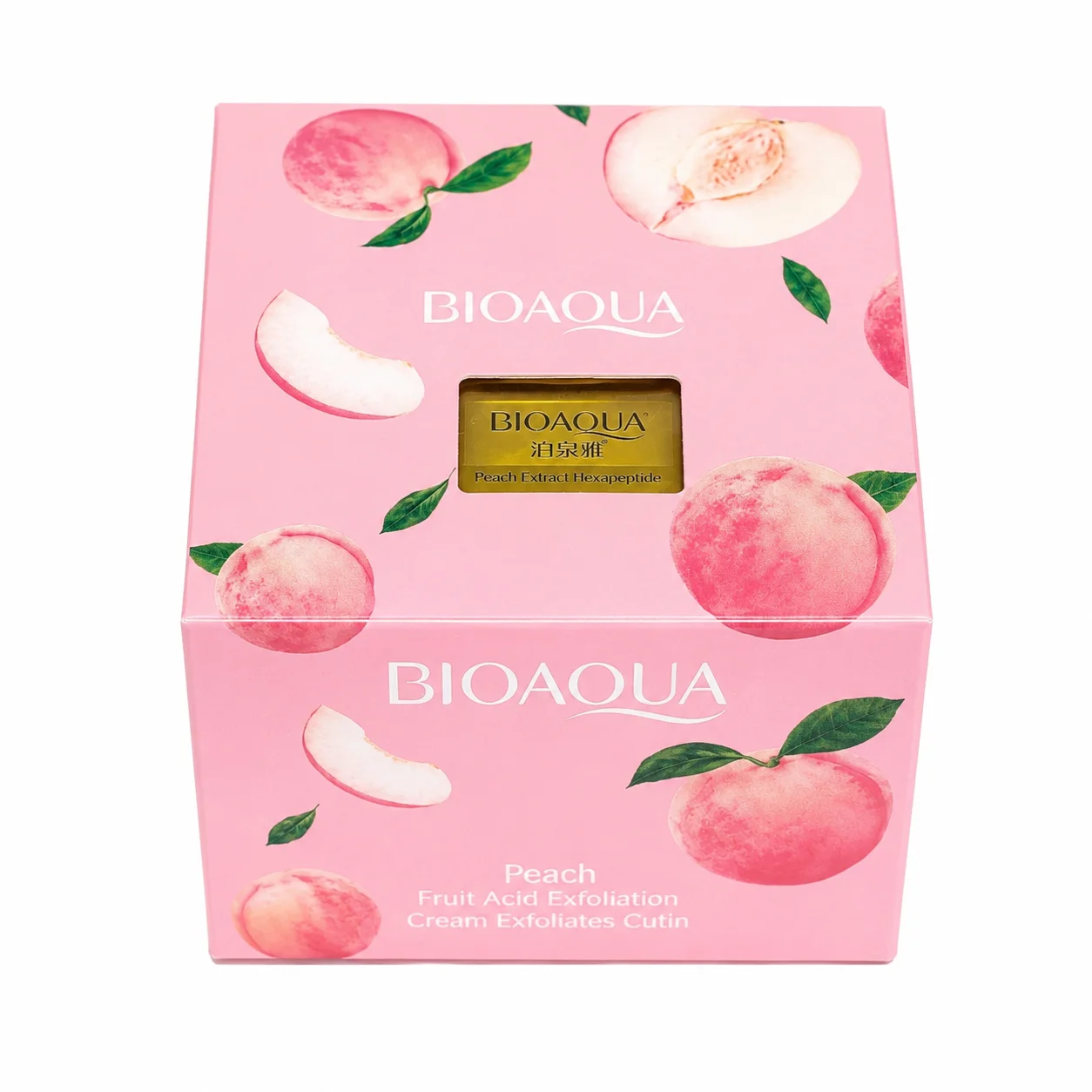 BIOAQUA Peach Fruit Acid Exfoliating Cream | Gentle Brightening Face Cream