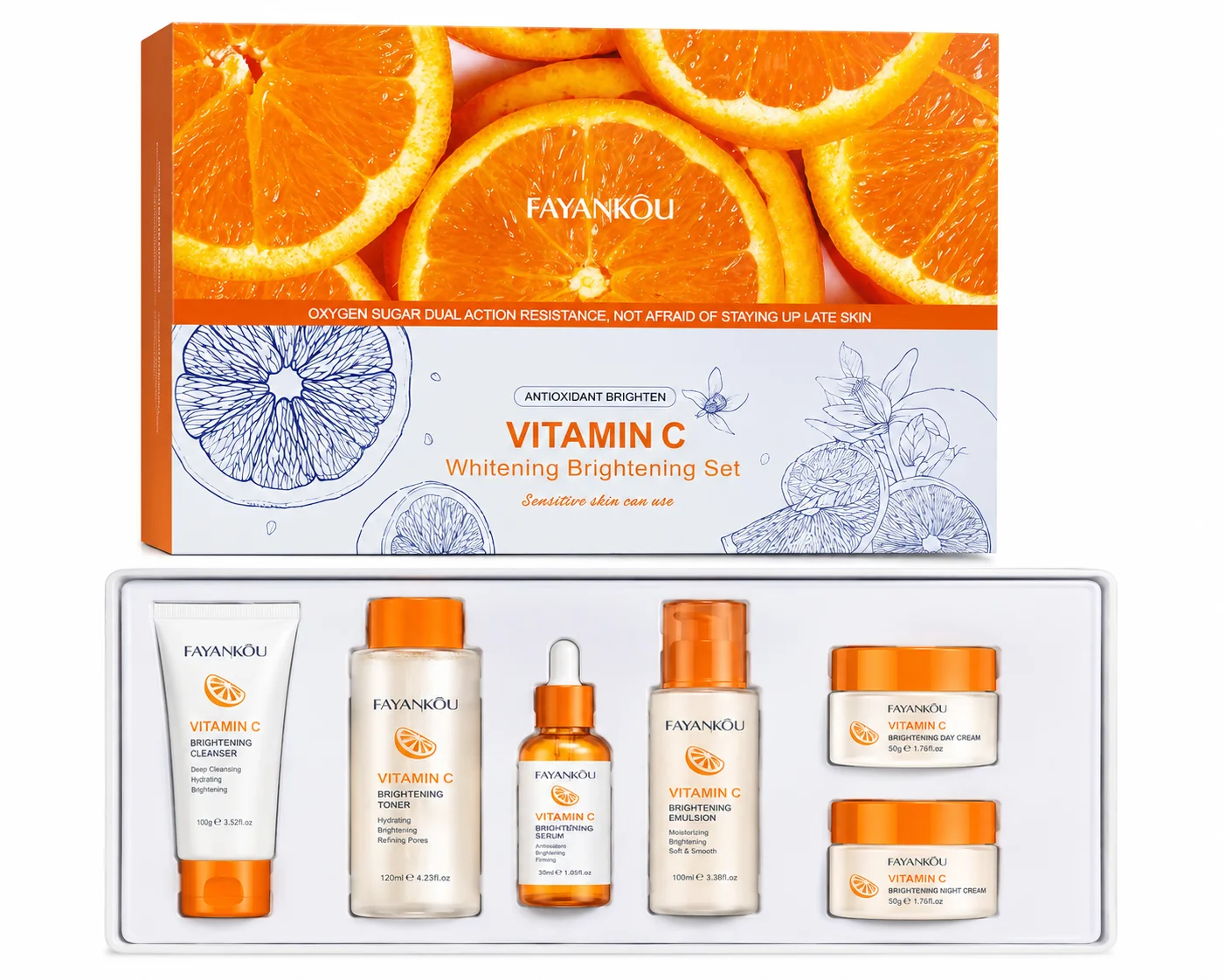FAYANKOU Vitamin C Whitening & Brightening Skincare Set
