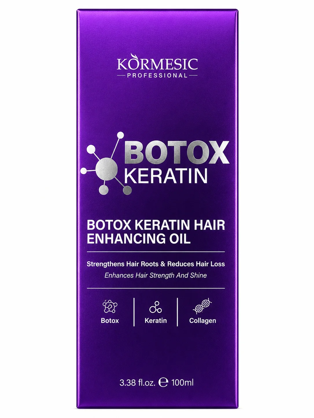 Kormesic Professional Botox Keratin Hair Enhancing Oil – 100ml