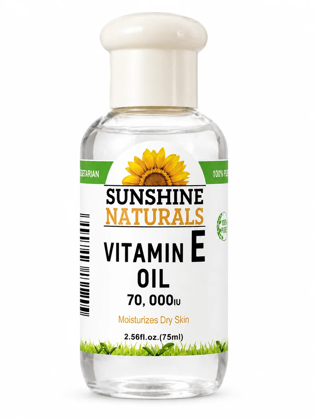 Sunshine Naturals Vitamin E Oil 70,000 IU – Deep Moisturizing & Skin Nourishing Oil (75ml)