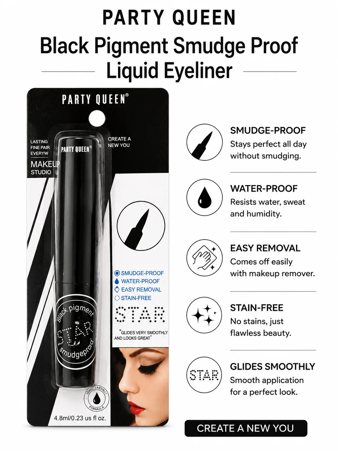 Party Queen Matte Studio Waterproof Eyeliner
