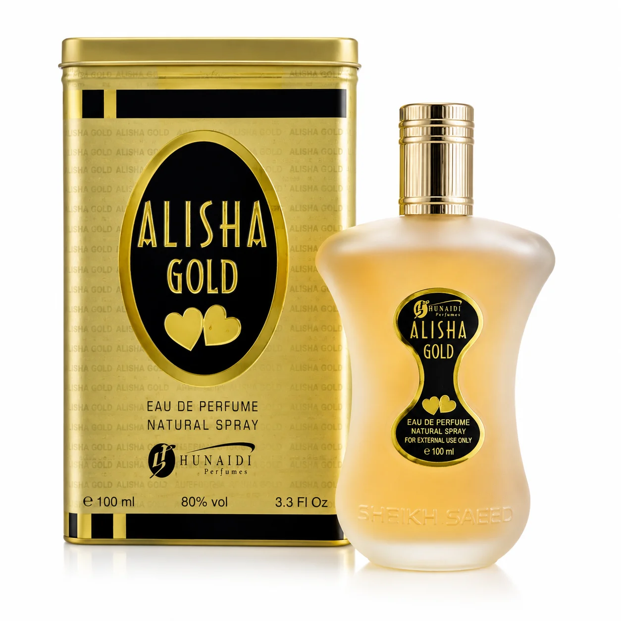 Alisha Gold Eau De Parfum 100ml by Hunald – Elegant Long Lasting Fragrance
