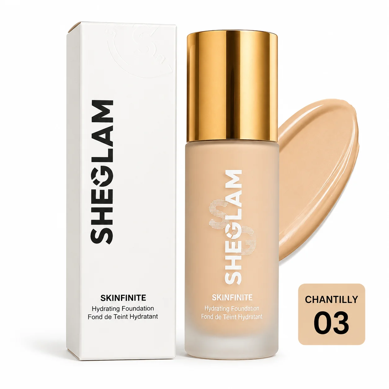 SHEGLAM Skinfinite Hydrating Foundation – Chantilly 03