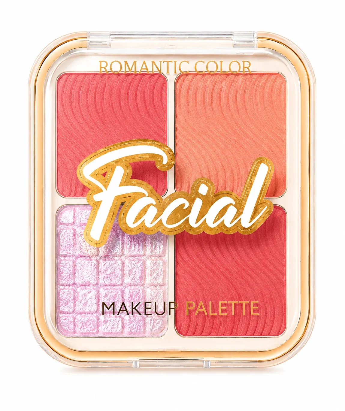 Romantic Color Facial Makeup Palette – Blush & Glow Kit